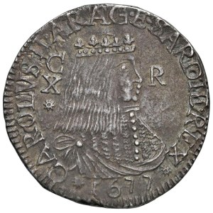Italské mince – CAGLIARI Karel II. Španělský (1665–1700). 10 realů ...
