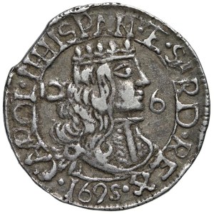 Italian Coins - CAGLIARI. Carlo II di Spagna (1665-1700). 2,5 Real...