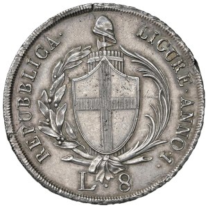 Italian Coins - GENOVA. Repubblica Ligure (1798-1805). 8 Lire 1798...