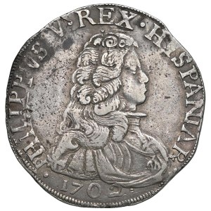 Italian Coins - MILANO. Filippo V (1701-1713). Filippo 1702. AG (g...