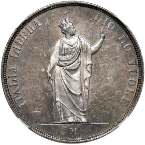 Italian Coins - MILANO. Governo Provvisorio (1848). 5 Lire 1848. A...