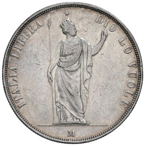 Italian Coins - MILANO. Governo Provvisorio (1848). 5 Lire 1848. A...