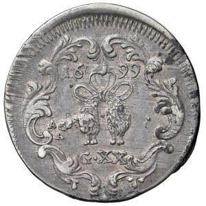 Italian Coins - NAPOLI. Carlo II di Spagna (1674-1700). 20 Grana 1...
