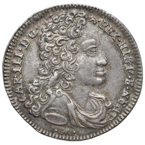 Italian Coins - NAPLES. Charles VI of Habsburg (1711–1734). Carlino 17...