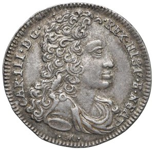 Italian Coins - NAPOLI. Carlo VI d'Asburgo (1711-1734). Carlino 17...