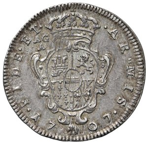 Italian Coins - NAPOLI. Carlo VI d'Asburgo (1711-1734). Carlino 17...