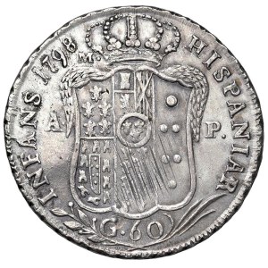 Italienische Münzen – NEAPEL. Ferdinand IV. von Bourbon (1759–1816). 60 G...