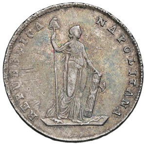 Italian Coins - NAPOLI. Repubblica (1799). 6 Carlini 1799. AG (g 2...