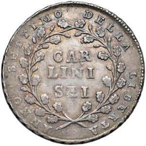 Italian Coins - NAPOLI. Repubblica (1799). 6 Carlini 1799. AG (g 2...
