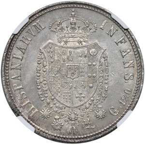 Italienische Münzen – NEAPEL. Ferdinand I. von Bourbon (1816–1825). 120 G...