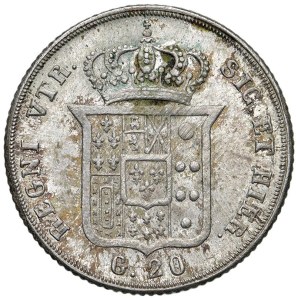Italian Coins - NAPLES. Ferdinand II of Bourbon (1830–1859). 20 G...