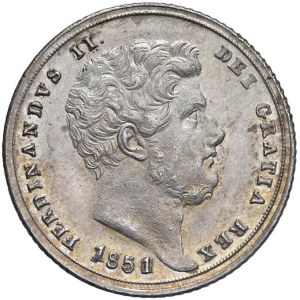 Monety włoskie – NEAPOL. Ferdynand II z dynastii Burbonów (1830–1859). 20 G...