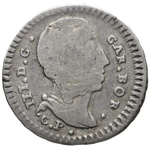 Monety włoskie – PALERMO. Karol z dynastii Burbonów (1734–1759). Tarì 1735. ...
