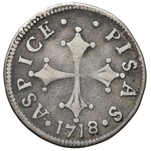 Italian Coins - PISA. Cosimo III (1670–1723). Half giulio, 1718. A...