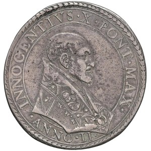 Italian Coins - PAPAL STATES. Innocent X (1644–1655). Piastra...