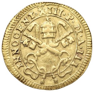 Italian Coins - STATO PONTIFICIO. Innocenzo XIII (1721-1724). Mezz...