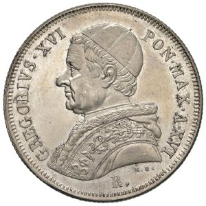 Italian Coins - PAPAL STATES. Gregory XVI (1831–1846). 50 Bai...