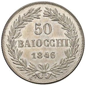 Italian Coins - PAPAL STATES. Gregory XVI (1831–1846). 50 Bai...