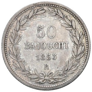 Italian Coins - PAPAL STATES. Pius IX (1846–1870). 50 Baiocchi ...