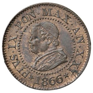 Italian Coins - PAPAL STATES. Pius IX (1846–1870). 1 centesimo ...