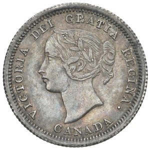 World Coins - CANADA. Victoria (1837–1091). 5 Cents 1858. AG (g ...