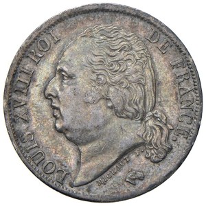 World Coins - FRANCIA. Luigi XVIII (1815-1825). 1 Franco 1822 A....