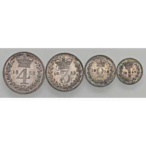 World Coins - GRAN BRETAGNA. Vittoria (1837-1901). Maundy sets 1...