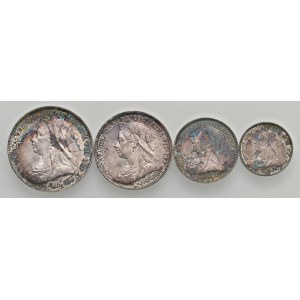 World Coins - GRAN BRETAGNA. Vittoria (1837-1901). Maundy sets 1...