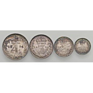 World Coins - GRAN BRETAGNA. Vittoria (1837-1901). Maundy sets 1...