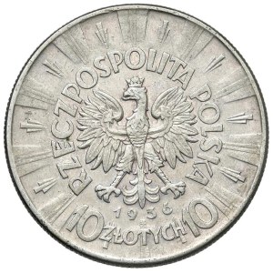 Monety świata – POLSKA. Rzeczpospolita (1919–1939). 10 złotych, 1936 r. ...