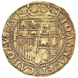 World Coins - SPAIN. Charles I and Joanna (1504–1555). Escudo sen...