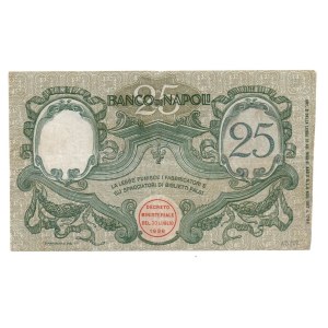 Italian Banknotes - HISTORIC BANKS. Banco di Napoli Banknotes in a holder...
