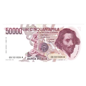 Italian Banknotes - ITALIAN REPUBLIC. Banknotes. 50,000 li...