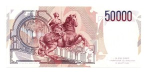 Italian Banknotes - REPUBBLICA ITALIANA. Biglietti di Banca. 50.000 li...