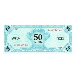 Italian Banknotes - OCCUPATIONS. Allied Military Currency (Am Lire). 5...
