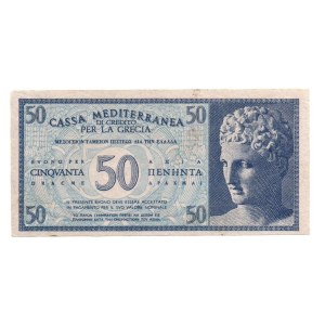 Italian Banknotes - OCCUPATIONS. Cassa Mediterranea di credito per la ...