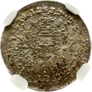 Kambodscha 25 Centimes 1860/1899, Neuauflage, NGC MS 63