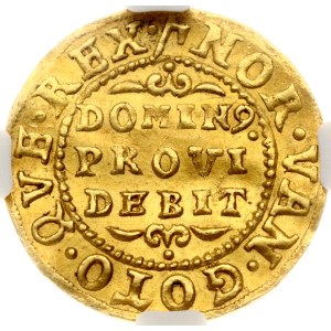 Denmark Ducat 1649 NGC MS 62