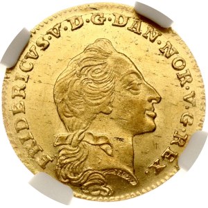 Denmark 12 Mark 1761 W W NGC MS 63