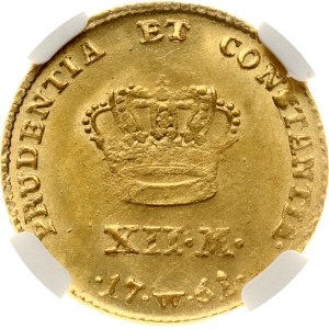 Denmark 12 Mark 1761 W W NGC MS 63