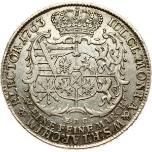 Allemagne, Saxe, Taler de 1763, EDC