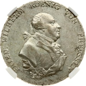 Allemagne, Prusse, thaler de 1796 A, NGC AU 55