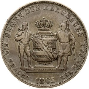 Allemagne, Saxe, Taler minier, 1865 B
