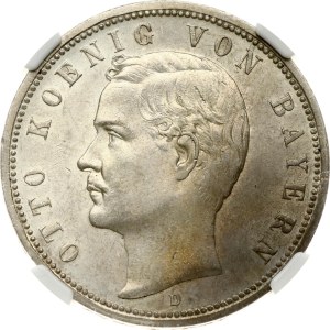 Germany Bavaria 5 Mark 1913 D NGC MS 61