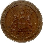 India British Madras 1/48 Rupee 1794 PCGS PR 63 BN