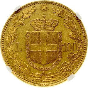 Italy 100 Lire 1883 R NGC MS 61
