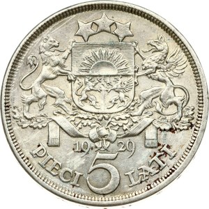 Latvia 5 Lati 1929