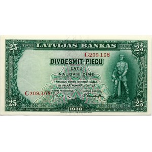 Latvia 25 Latu 1938
