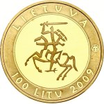 Lithuania 100 Litu 2009 Millennium of the first mention of the name 