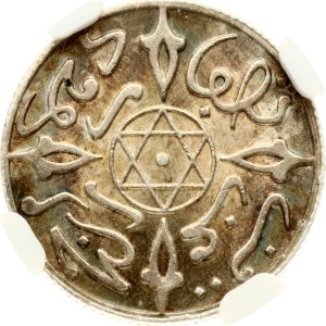 Morocco 1/2 Dirham 1316 (1898) NGC MS 65